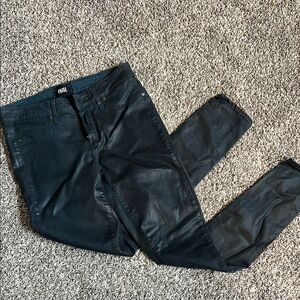 PAIGE Denim Size 29 Verdugo Ultra Skinny Jeans Coated in Deep Lagoon Silk